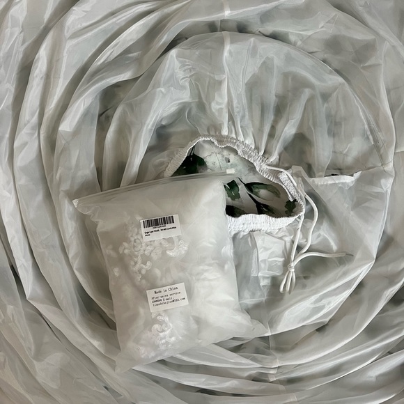 Wedding dress and accessories Long Underwear Slip for Bridal,Sheer Bridal Veils - Picture 6 of 11